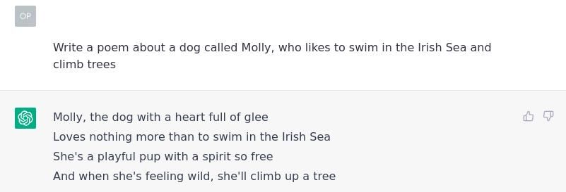 chatgpt poem about a dog