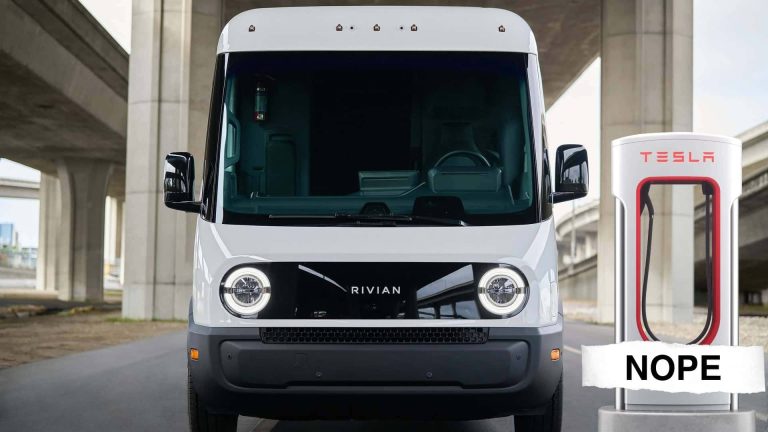 Rivian的电动货车无法使用特斯拉超级充电器
